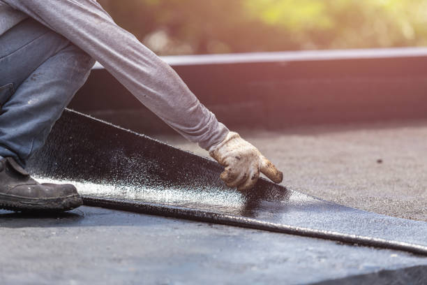 Professional Exterior Waterproofing technician working in Montgomery, IN